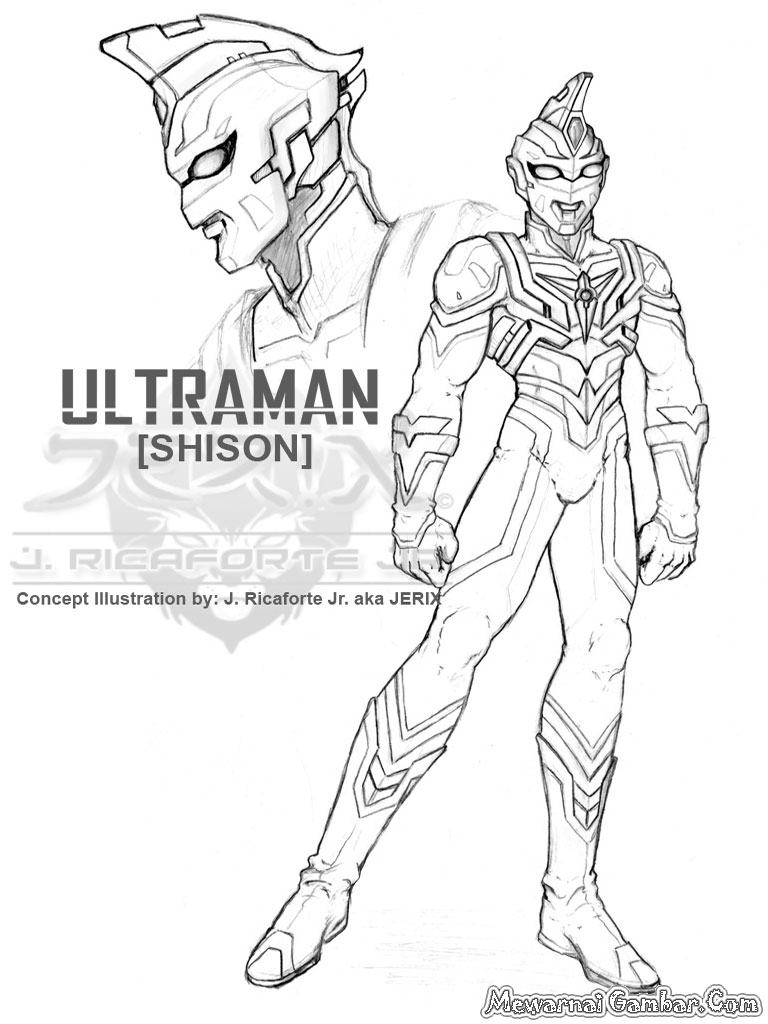 Mewarnai Gambar Ultraman  Mewarnai Gambar