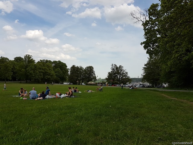 Green park at Djurgarden, Stockholm