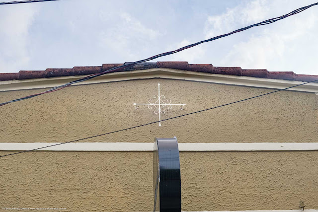 Casa com ornamento de ferro na Rua Mauá