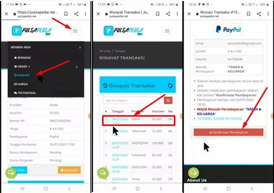 cara bayar shopee dengan paypal