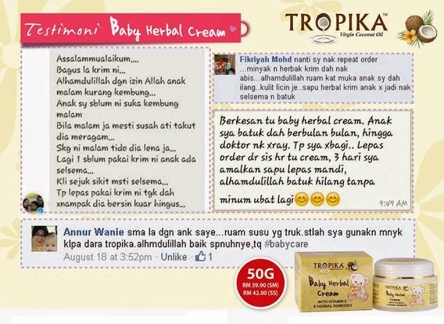 Baby Herbal Cream Tropika Beauty Murah