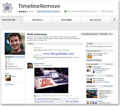 Facebook Timeline Remover Extension