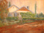 A painting I made: where I grew up.
