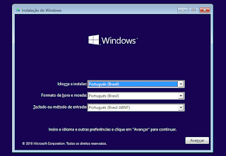 Formatação, instalação do Windows