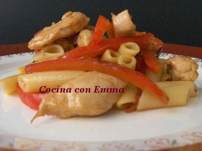 Macarrones con pollo