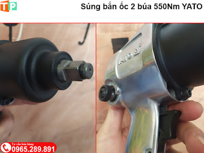 Súng tháo ốc xe máy 2 búa Yato