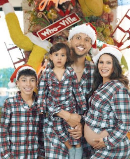 Andrea Espada with her husband Ali Cameron & their kids