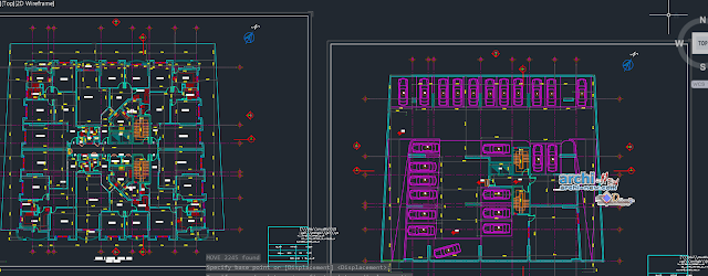Residential Building constructing in AutoCAD 