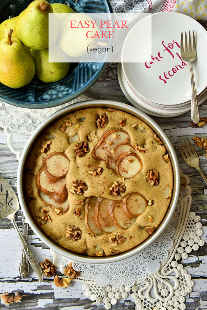 Easy Vegan Pear Cake Recipe