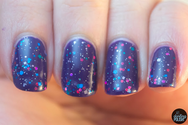 nails, nail polish, indie, indie polish, indie friday, live life polished, glitter mania, purple, pink, blue