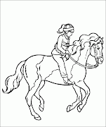 Caballos para colorear . Dibujos infantiles, imagenes cristianas