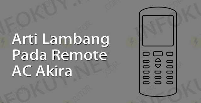 arti lambang pada remote ac akira