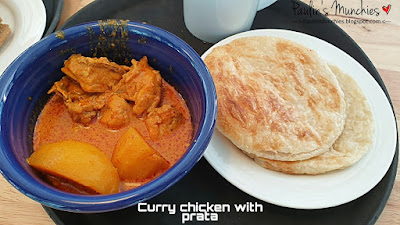 Curry chicken with prata set - Banchong Cafe