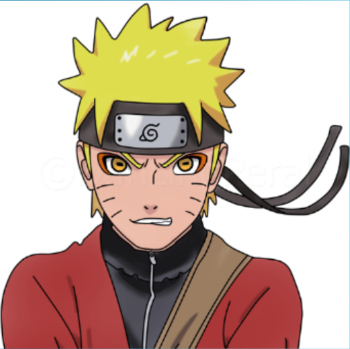  Cara Menggambar Anime Naruto mode Sennin Goyang Pensil