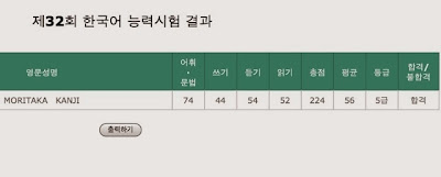 Jais韓国語教育センター Topik ハングル能力検定試験 韓国語能力試験 Topik 5級合格記 ー韓国語学習歴18ヶ月ー 森高寛二