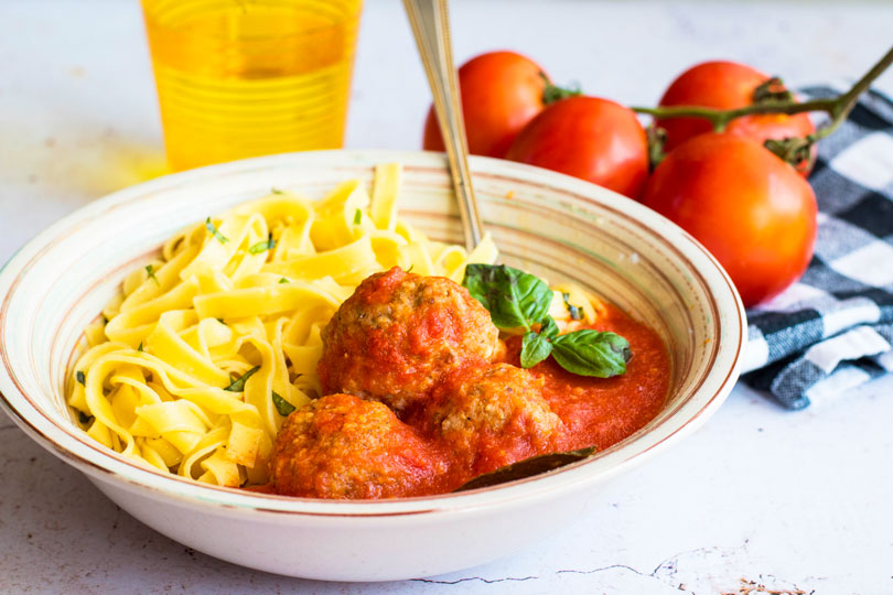 recette Polpettes de veau et tagliatelles aux herbes