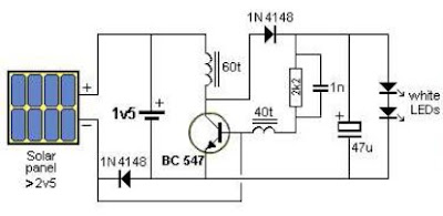 Solar Garden Light Circuit Diagram