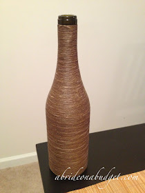 Twine-Wrapped Wine Bottle