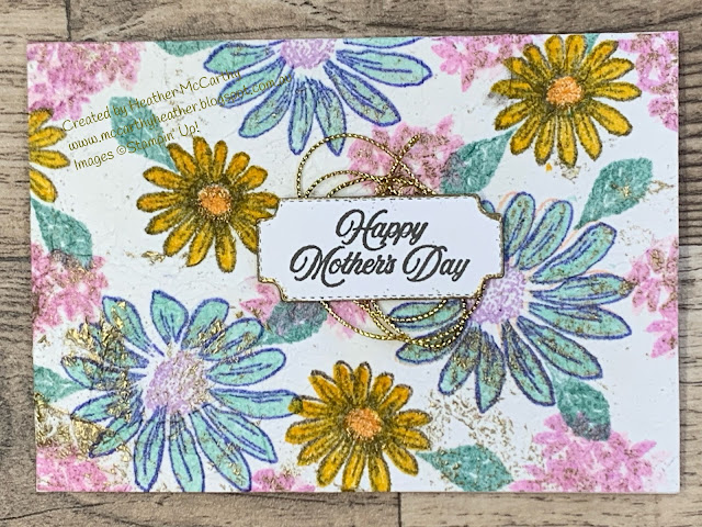 Faux Silk, Stampin' Up! Cheerful Daisies