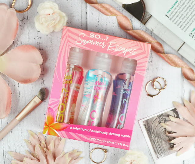 New Releases from So...? Fragrance - Sorbet Dream Body Mist & Eau De Parfum and Summer Escapes Travel Set, Lovelaughslipstick Blog