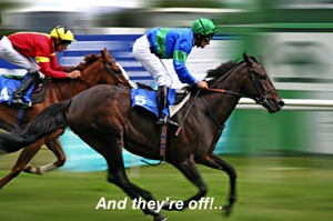 And they are off