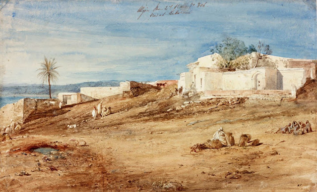 View in Algiers: Babizoun. 1833 - William Wyld (English - 1806-1889) - Watercolour