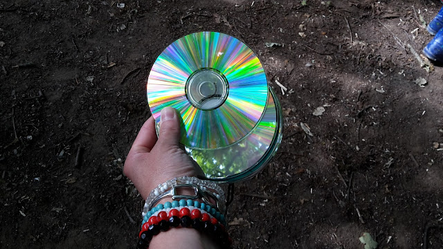 Project 365 2015 day 177 - CDs in the woods // 76sunflowers