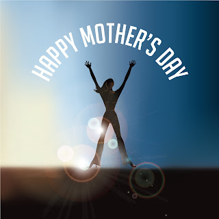 Happy mothers day image with girl in sun displaying mothers day wishes