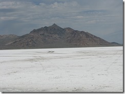 1968 View from end of Road to Bonneville Salt Flats International Speedway UT