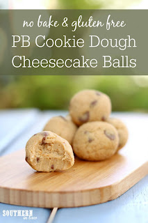 No Bake Peanut Butter Cookie Dough Cheesecake Balls Recipe