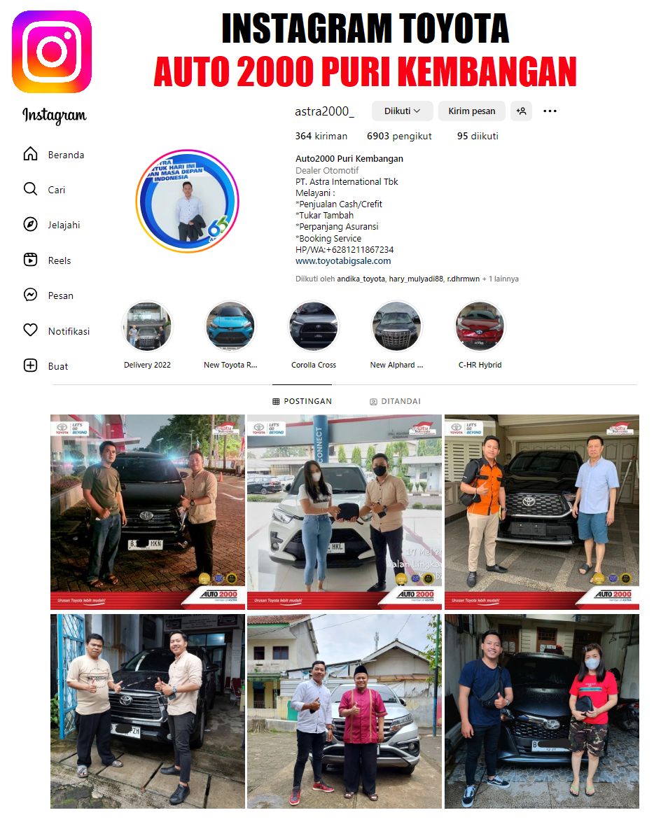 Toyota Kebon Jeruk Instagram