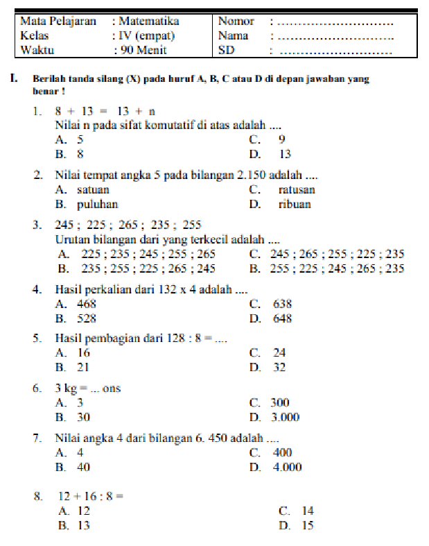 comMembahas wacana Contoh Soal sekolahsoal dongeng matematika kelas  KOESHARTATI SAPTORINI: Persiapan UN Matematika SD