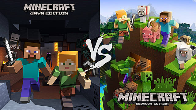 Minecraft 基岩版與java版遊戲差異