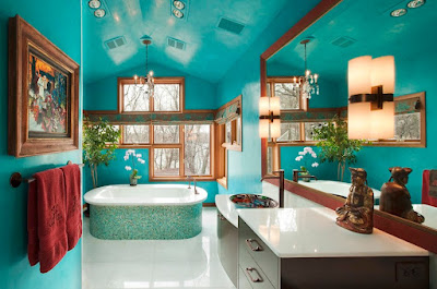 turquoise Wall paint for bathRoom