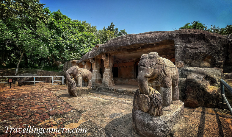 Inside one of the caves, there's a carved image of Lord Ganesha, the elephant-headed deity of Hinduism. This inclusion reflects the religious tolerance and syncretism that was prevalent during that era.