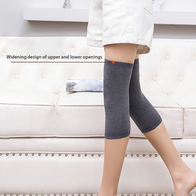 Warmer wool knee pads