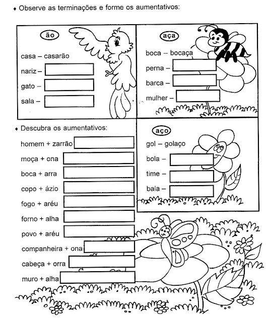 Atividades português 5 ano substantivos