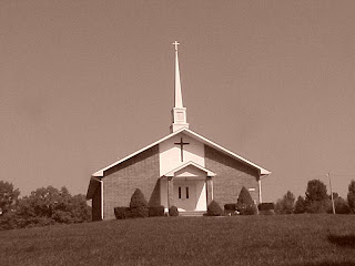 Deerlick Baptist Church at Deerlick Cemetery.  Photo by Pulaski Baptist Association.