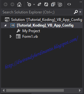 Menggunakan Application Configuration File (app.config) Untuk Menyimpan Pengaturan Aplikasi