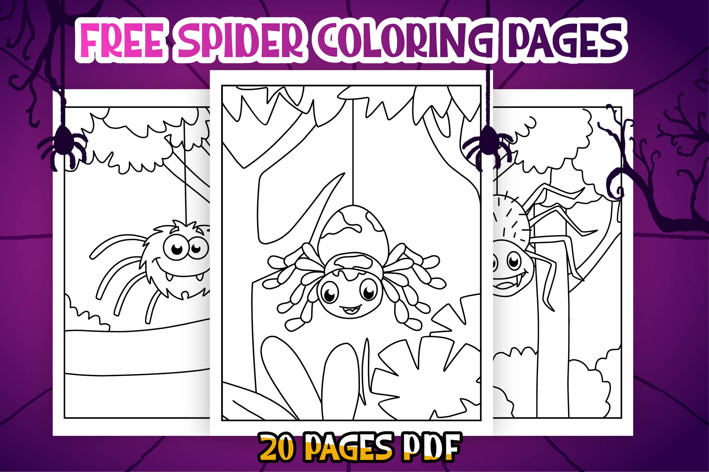 Free Spider Coloring Pages For Kids - Printable Coloring Pages Pdf