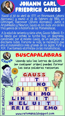 Grandes matemáticos, Matemáticos, Genios matemáticos, Desafío matemático, Reto matemático, Problema matemático, Pasatiempo, Gimnasia matemática, Juegos mentales, Juegos virales, Juegos matemáticos, Talleres matemáticos, Juego de letras, Juego de Palabras, Palabra Oculta, Palabra Escondida, Buscapalabras