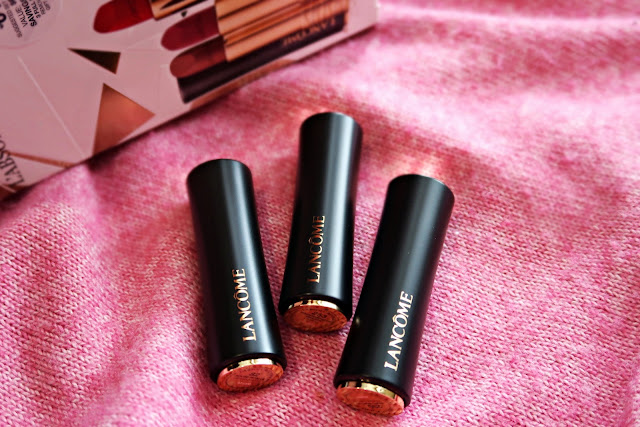 Lancome L’Absolu Rouge Holiday Lipstick Trio Review, Photos, Swatches