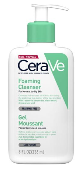 cerava foaming cleanser