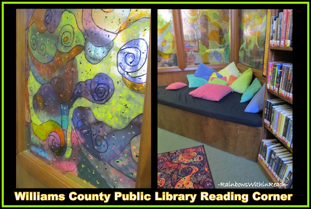 photo of: Reading Center in Public Library Setting (receive free Mp3 of song "Going to the Library) 