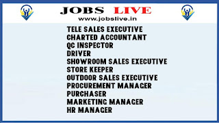UAE Jobs- Tele Sales Executive-Charted Accountant-QC Inspector-Driver-Showroom Sales Executive-Store Keeper-Outdoor Sales Executive -Procurement Manager-Purchaser-Marketing Manager-HR Manager