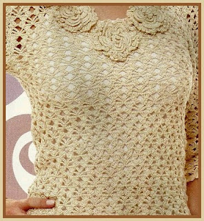 5 BLUSAS HERMOSAS PARA TEJER A CROCHET CON PATRONES GRÁFICOS PASO A PASO