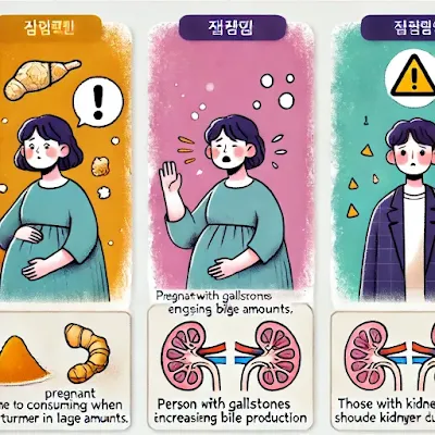 울금주의사항