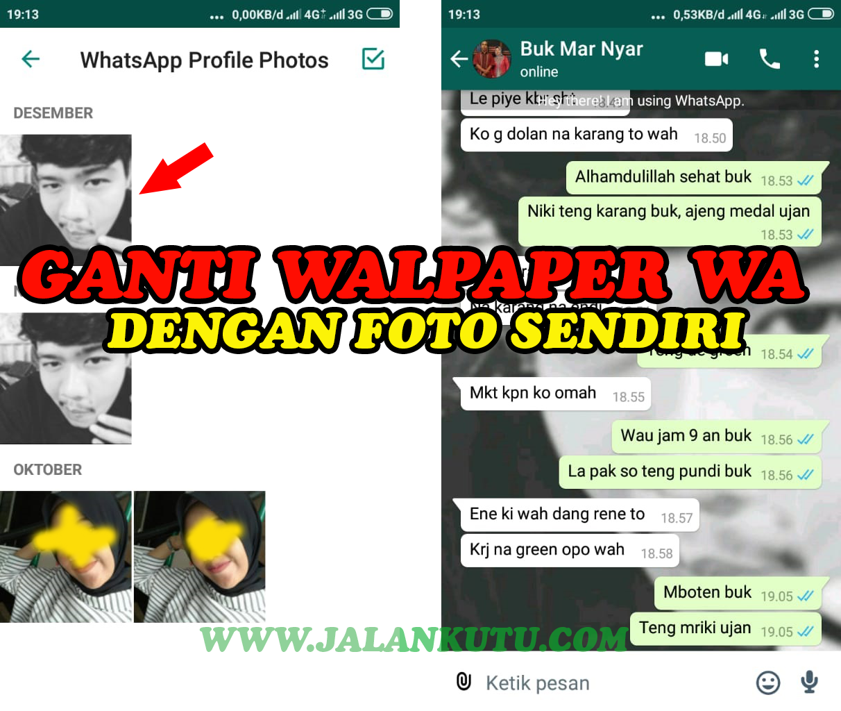  Cara  Mengganti  Wallpaper  Whatsapp dengan  Foto  Sendiri  