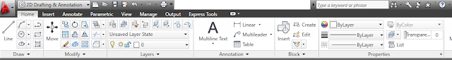 menubar & taskbar autocad