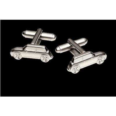 100 struck brass with matte nickel finish mini cufflinks 2464